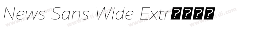 News Sans Wide Extr字体转换